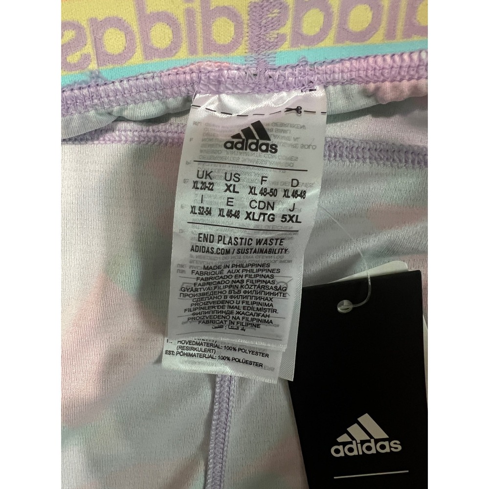 Adidas FARM Pacer Training Shorts Womens XL Purple Glow Red Green HS1198 New - Picture 6 of 13
